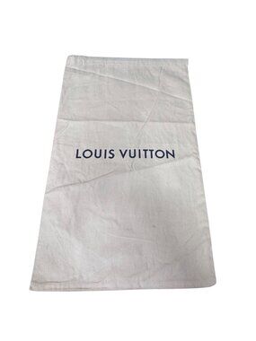 Louis Vuitton Travel Drawstring Dust Bag 12 x19 Beige LARGE Cotton Luxury NEW LV
